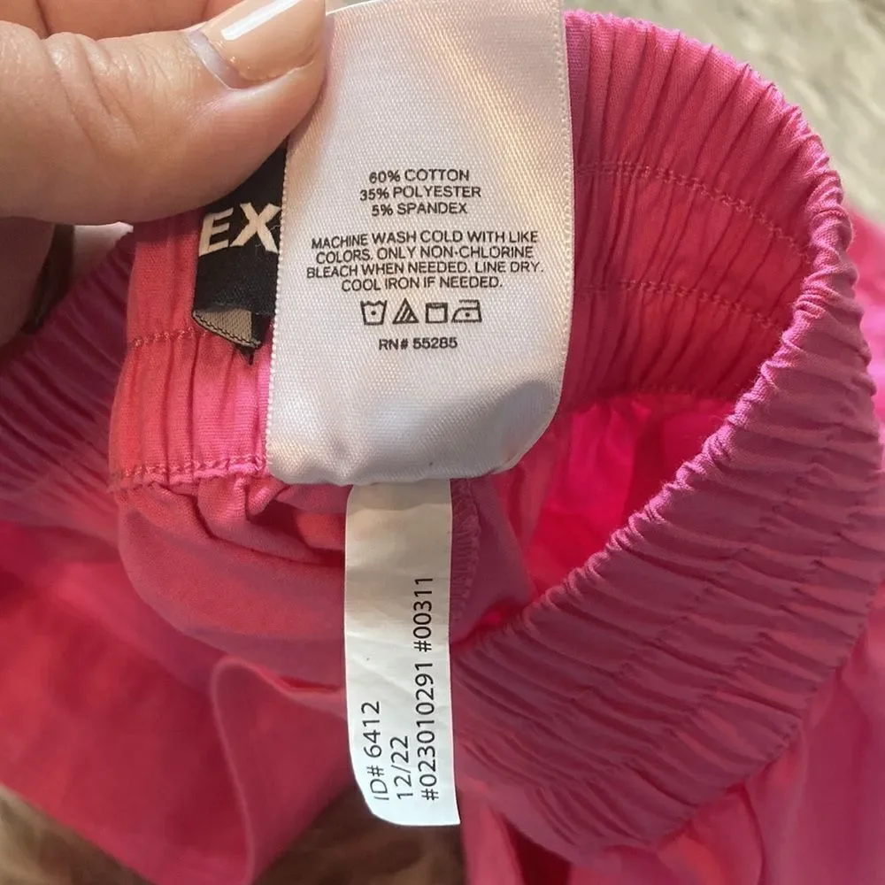 Express High Waisted Hot Pink Pull-on Shorts